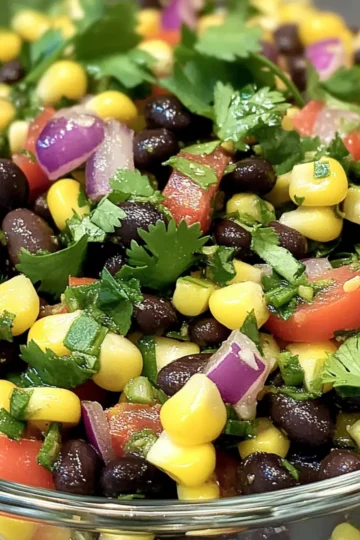 Black Bean Corn Cilantro Salad