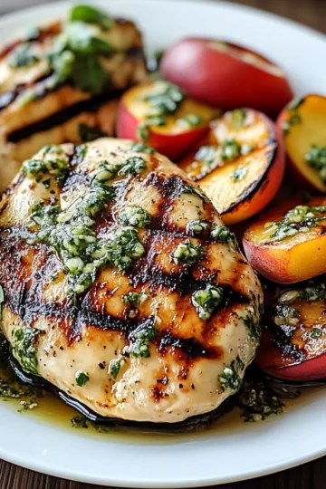 Peach Caprese Grilled Chicken