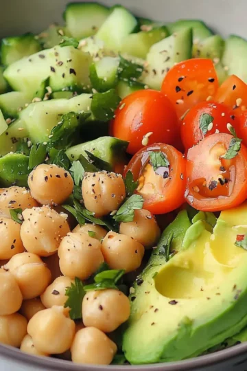 Avocado Chickpea Bowl