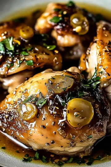 Savory Slow Cooker Chicken Thighs