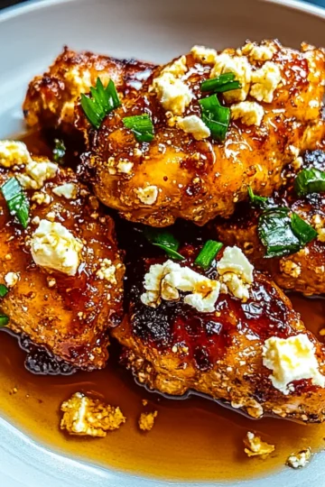Crispy Hot Honey Feta Chicken