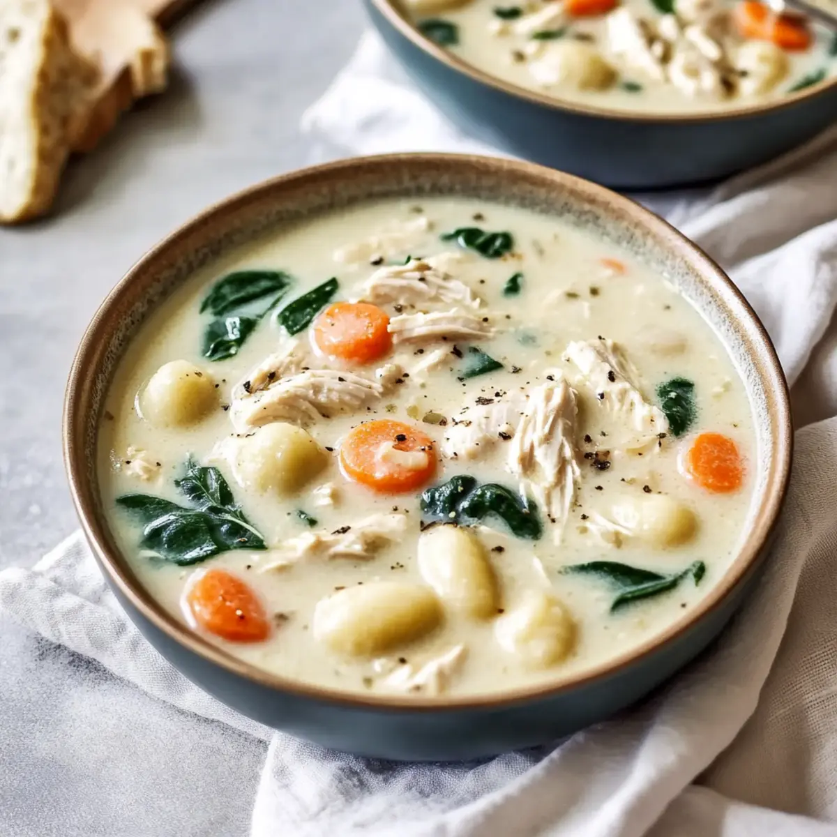 Creamy Crockpot Chicken Gnocchi Soup