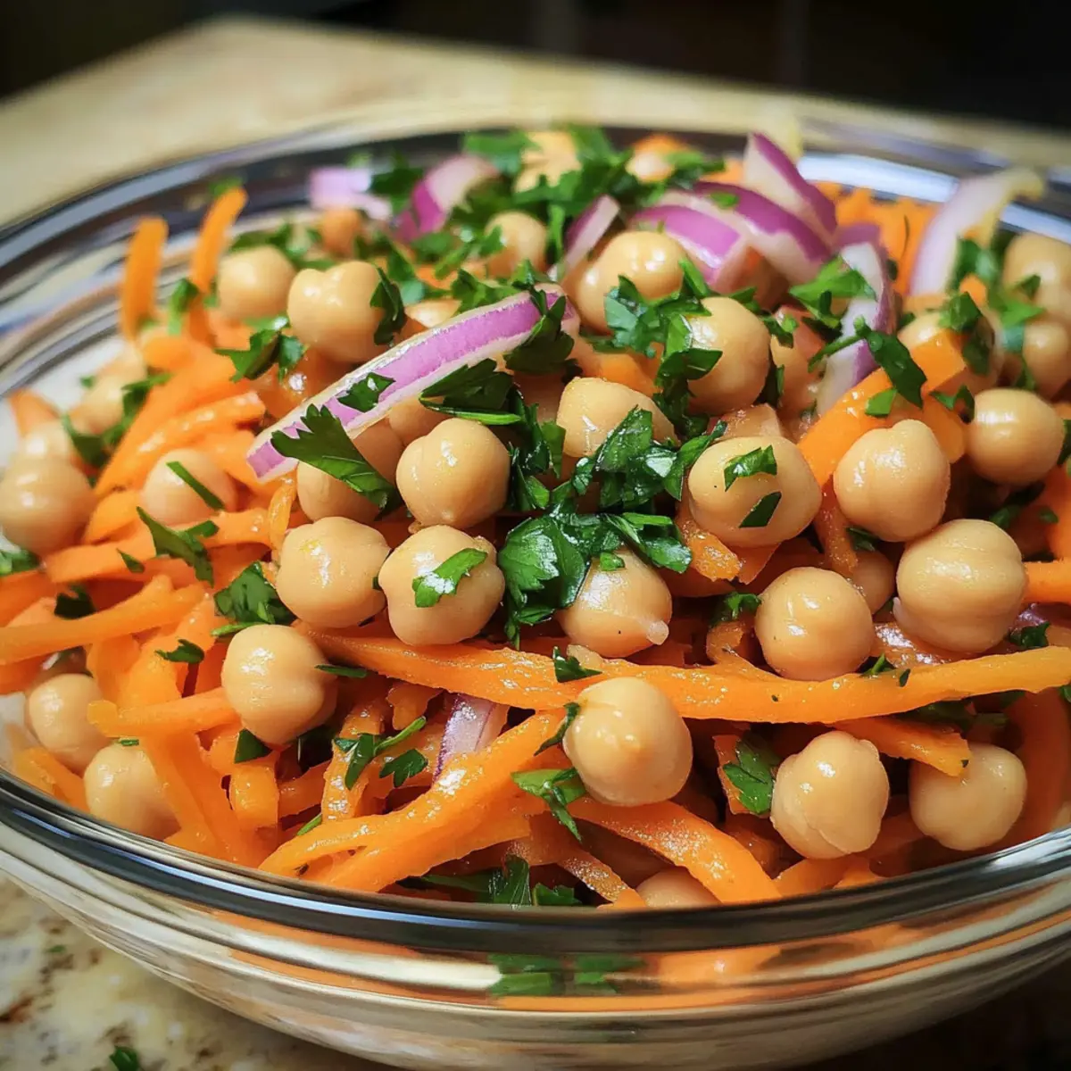 Moroccan Chickpea Carrot Salad
