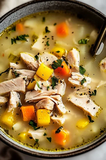 Leftover Turkey Soup