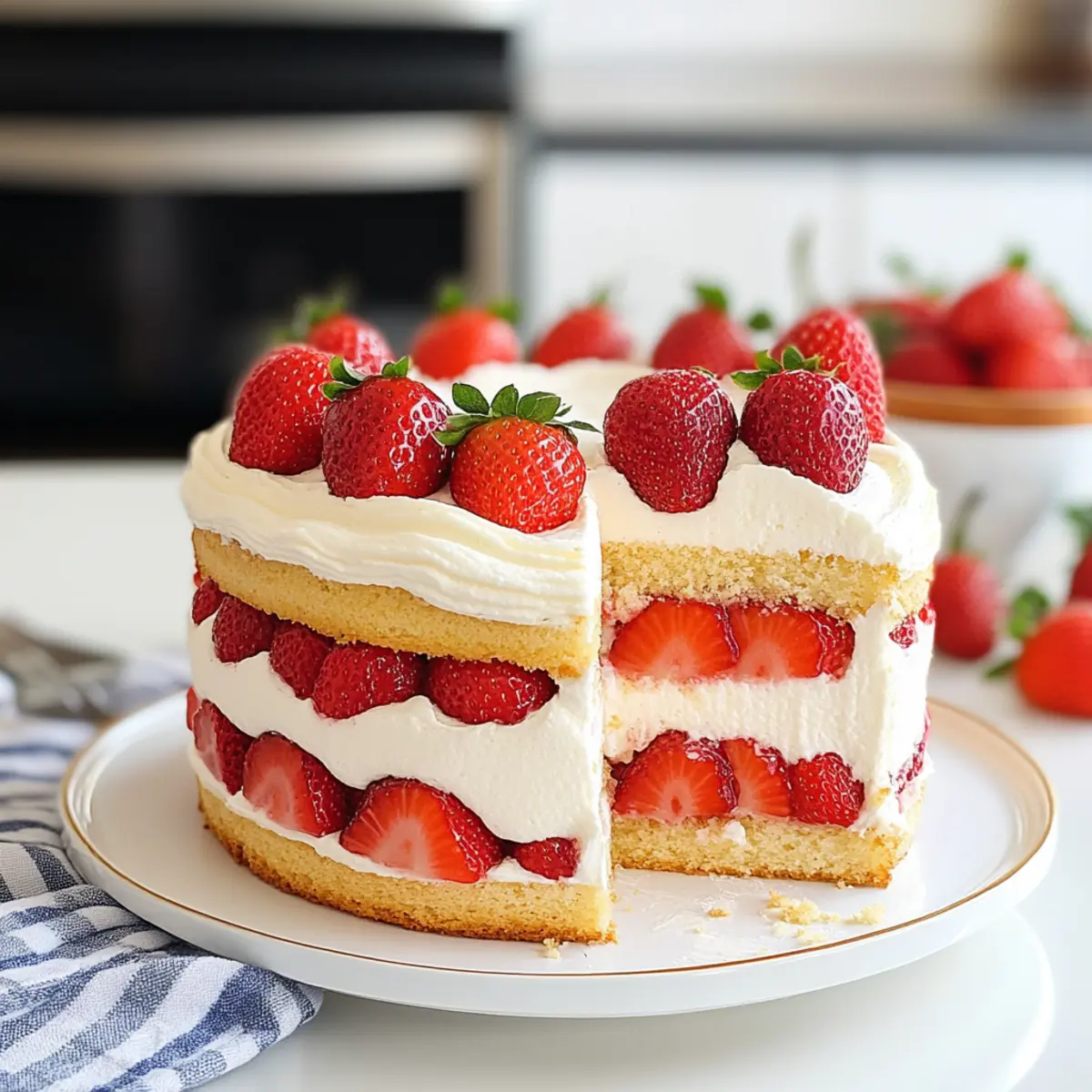 Strawberry Shortcake Cake