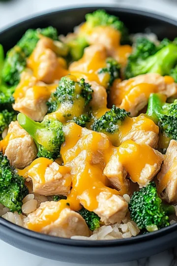 Cheesy Chicken Broccoli and Rice