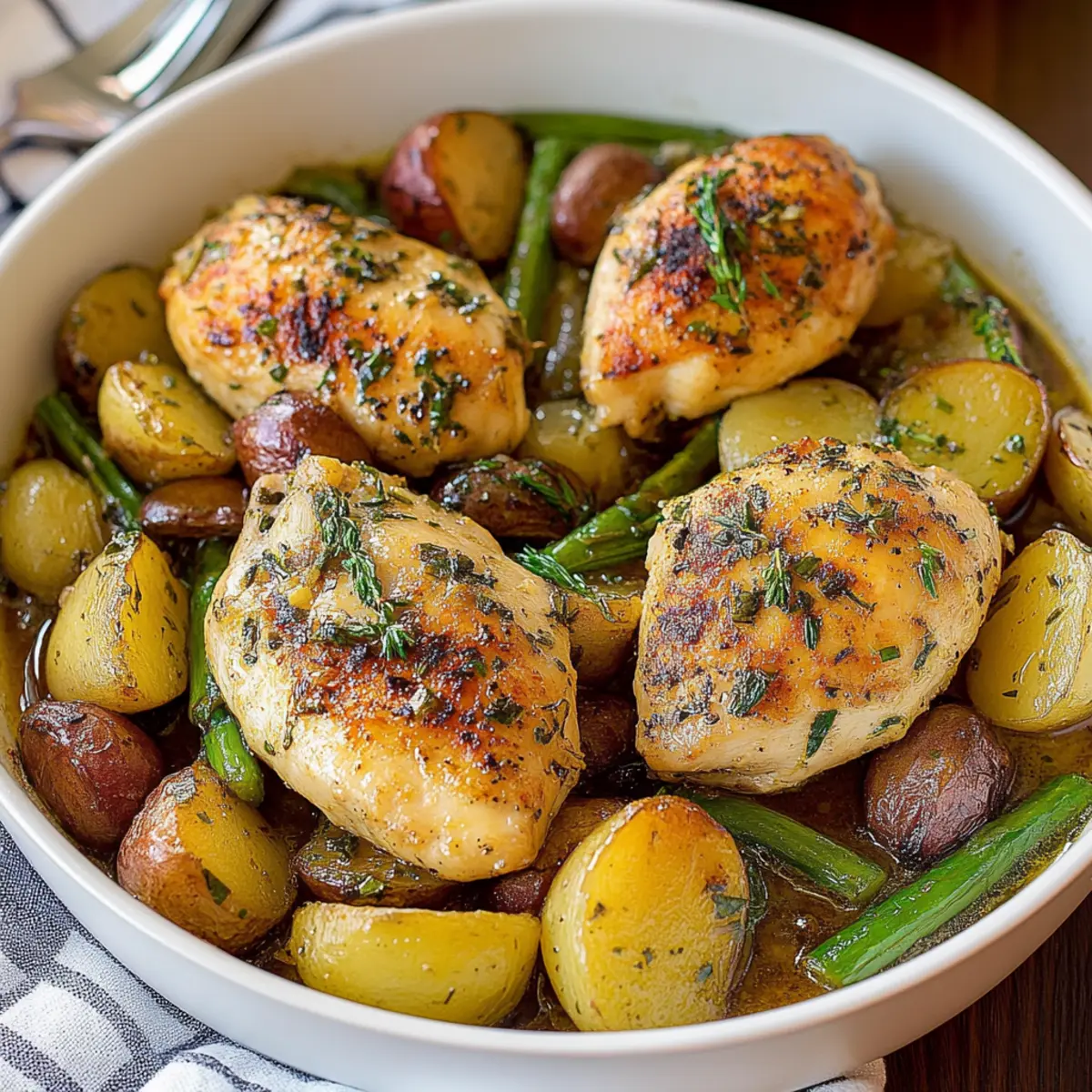 One Pan Garlic Chicken