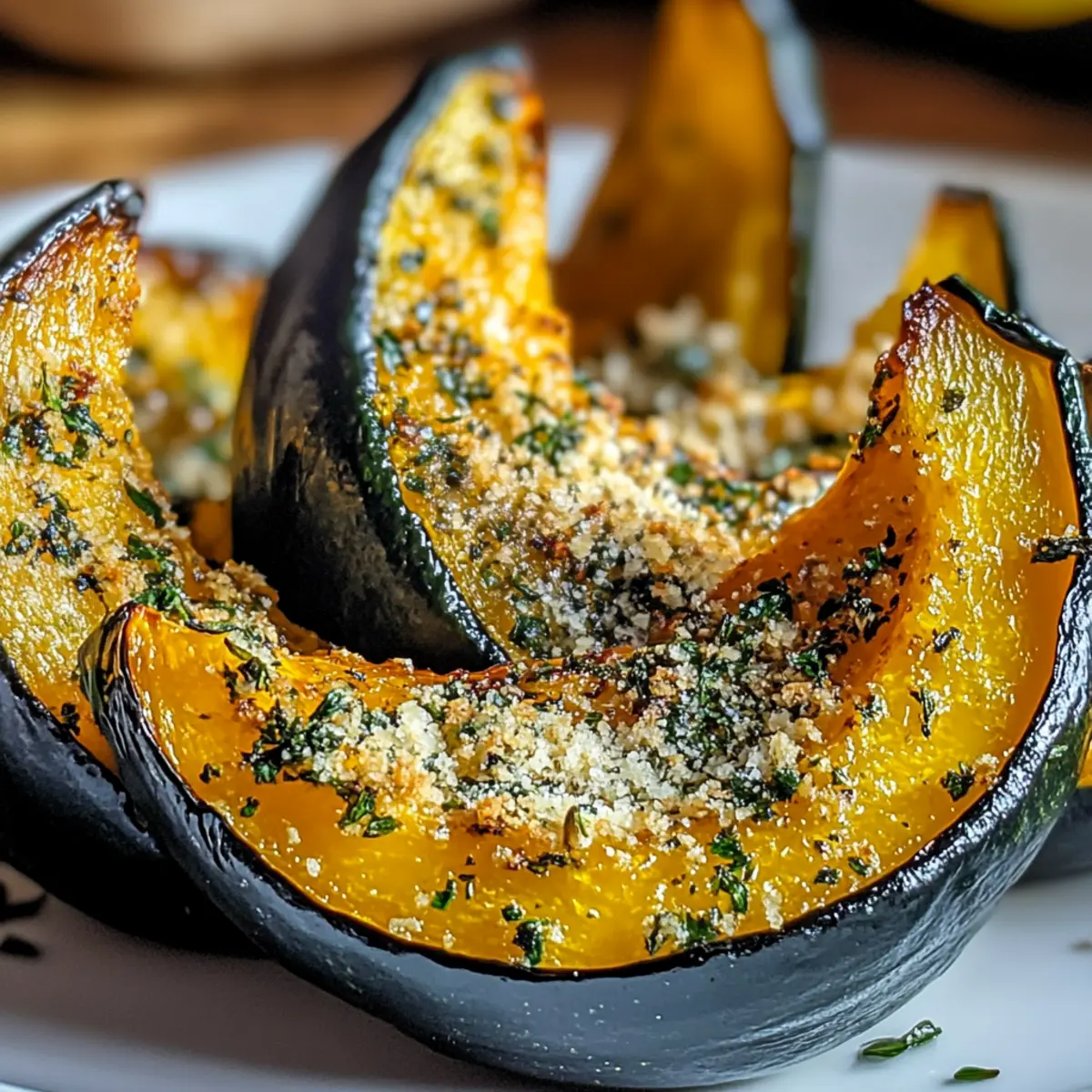 Parmesan Herb Roasted Acorn Squash