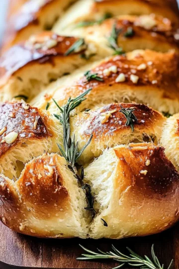 Rosemary Garlic Pull Apart Bread