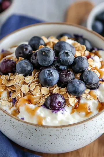 Blueberry & Muesli Cottage Cheese Bowl