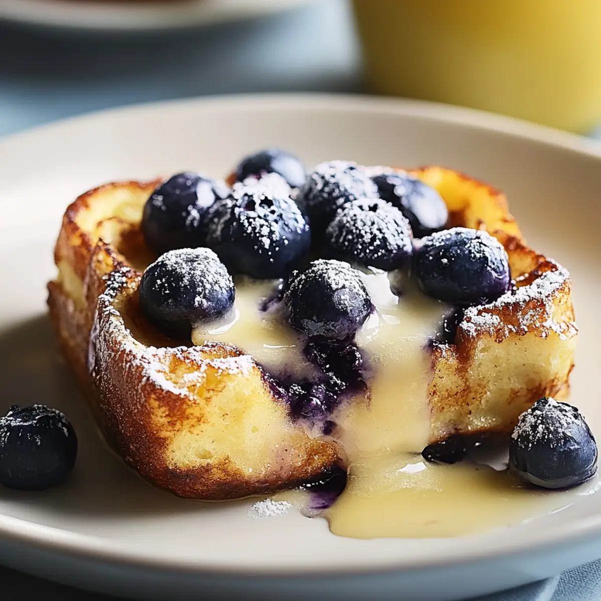 Blueberry Lemon French Toast Casserole
