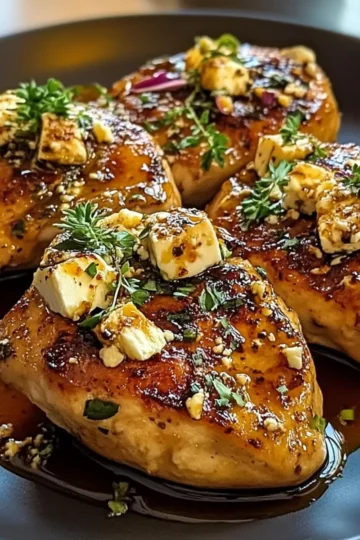 Hot Honey Infused Feta Chicken