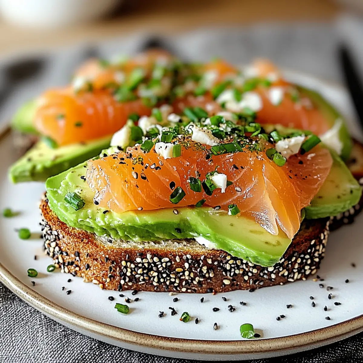 Smoked Salmon Avocado Toast