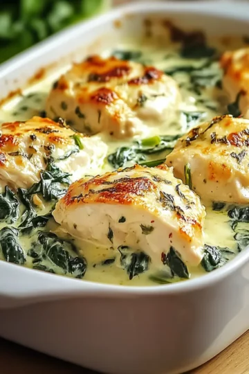 Creamy Chicken and Spinach Casserole