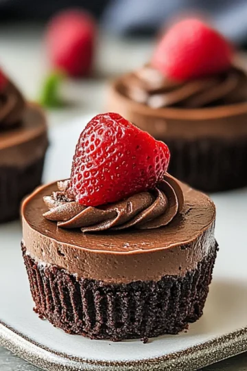 Mini Chocolate Cheesecakes