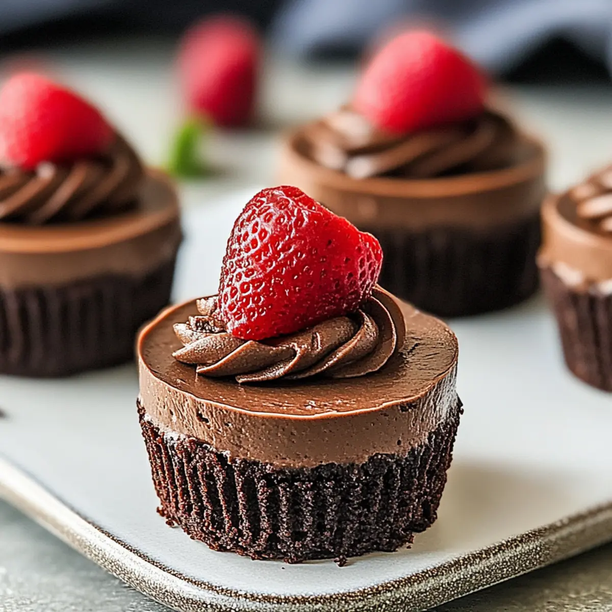 Mini Chocolate Cheesecakes