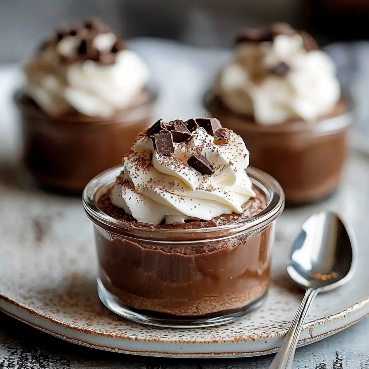 Nutella Mousse Cups