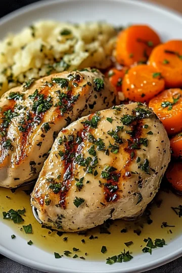 Garlic Herb Chicken & Carrot Plate