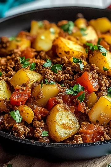 Ground Turkey and Potato Skillet