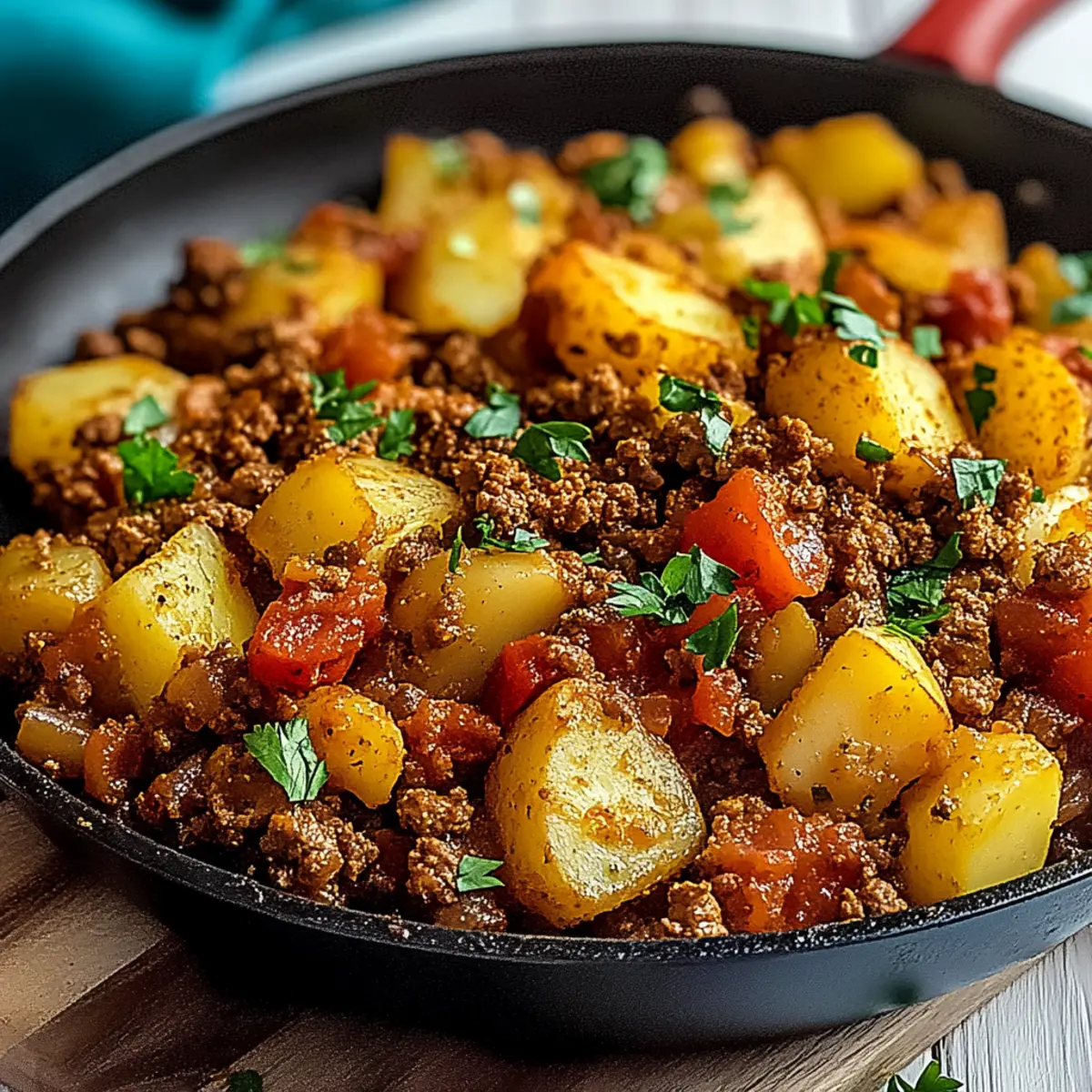 Ground Turkey and Potato Skillet