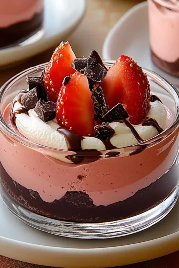 Chocolate-Covered Strawberry Mousse