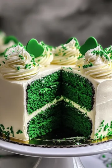 Green Velvet Cake And Cupcakes
