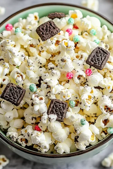 Mint Oreo Popcorn