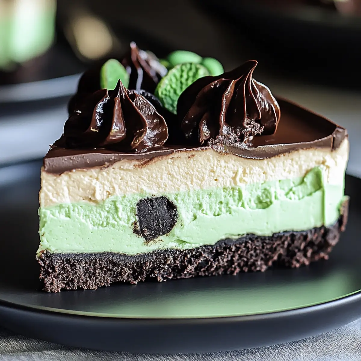 Mint Chocolate Cheesecake