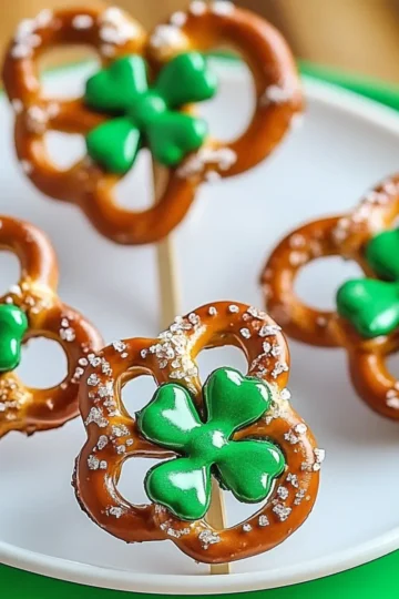 Shamrock Pretzel Bites